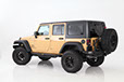 lifted JK Wrangler 2014 Dune color with Atlas bumpers from DSI