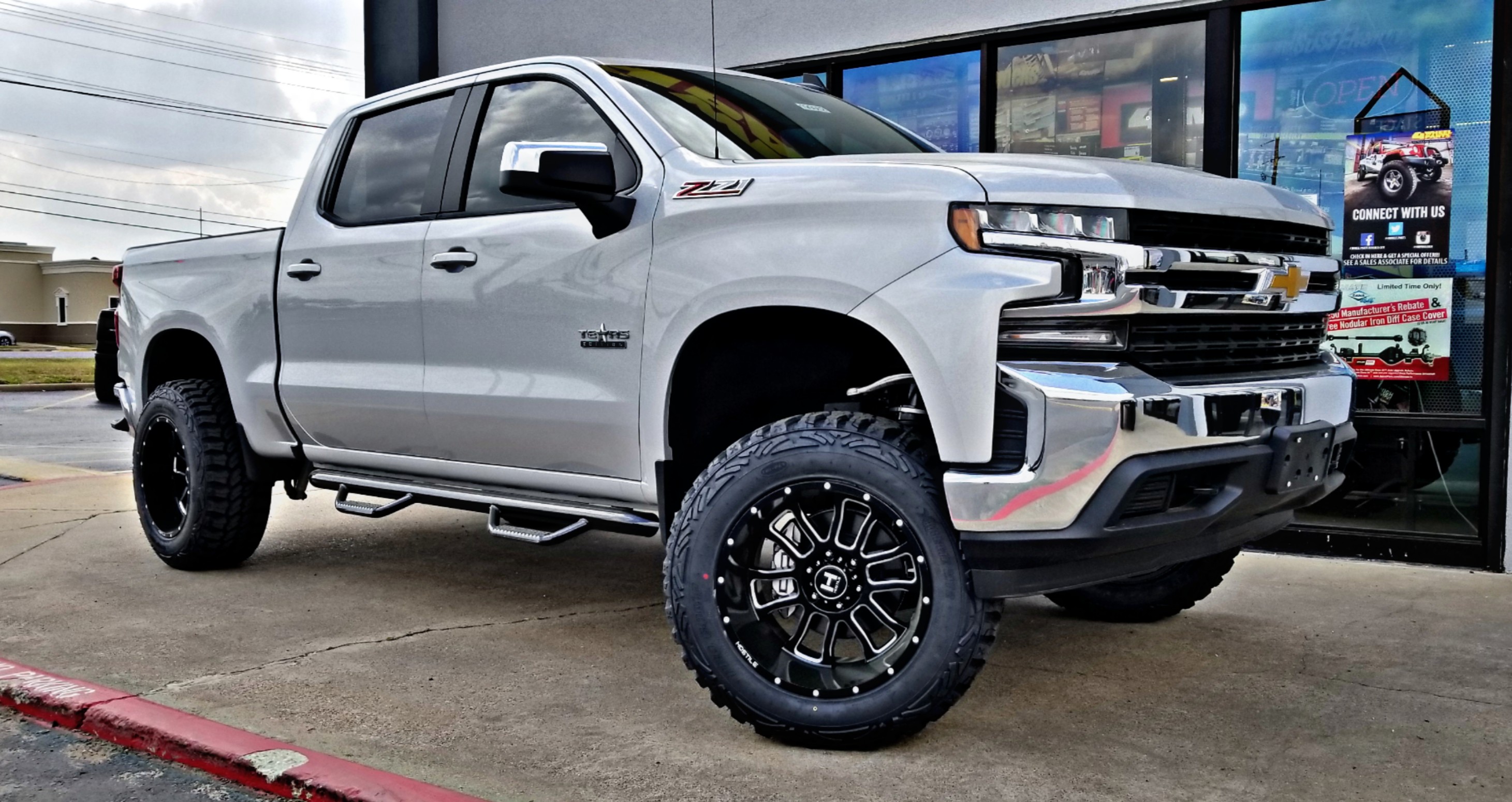 Lifted Silverado built by DSI
