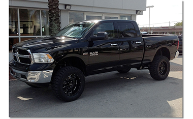 Lifted Silverado built by DSI