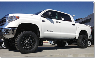 Lifted Silverado built by DSI
